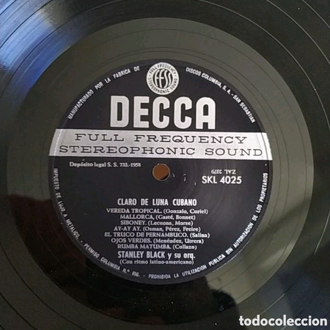 Discos de vinilo: Lp Stanley Black. Cuban Moonlight - Foto 3