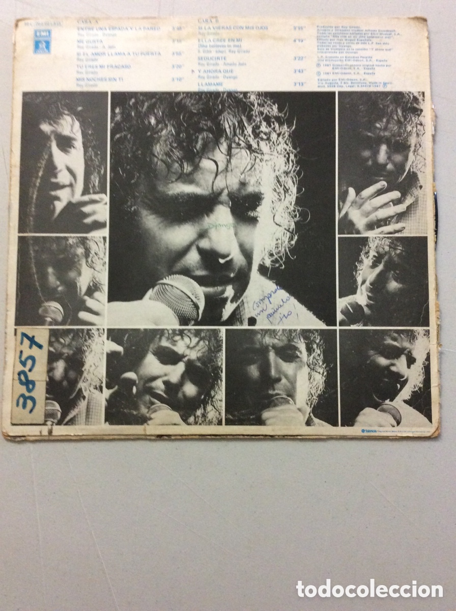 Discos de vinilo: Dyango. Entre una espada y la pared. - Foto 2