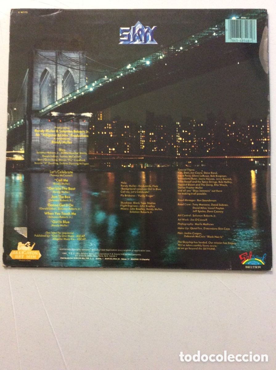 Discos de vinilo: Skyy Line. Let&rsquo;s celebrate. - Foto 2