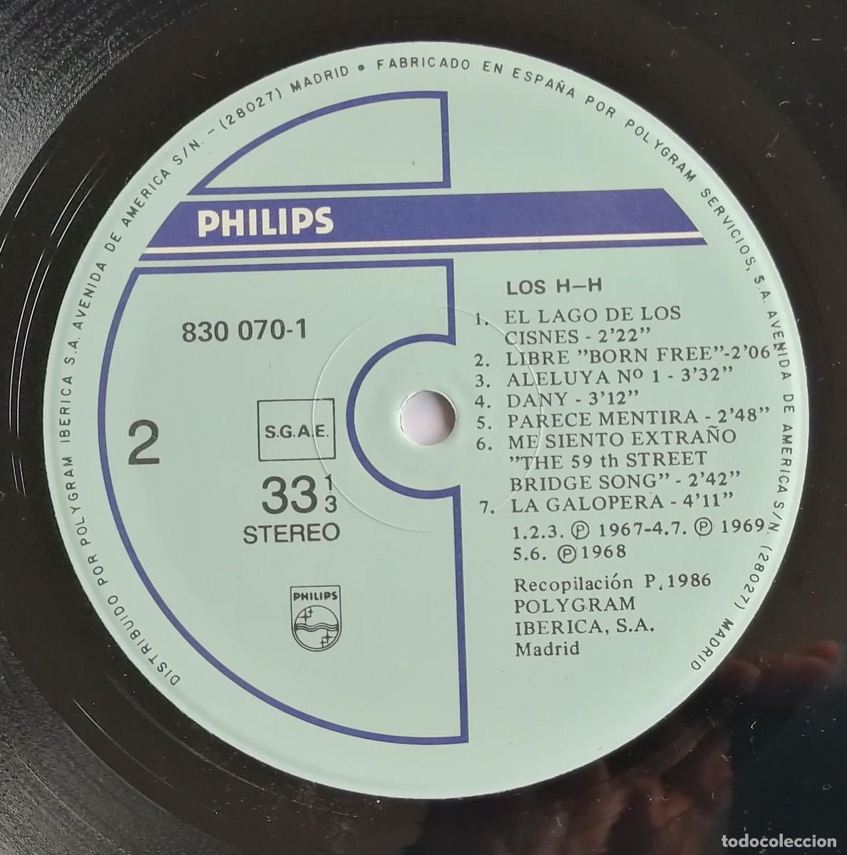 Discos de vinilo: Los H-H, Los H-H, Philips 830 070-1 - Foto 4