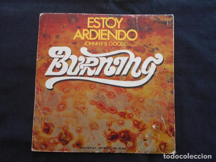 Discos de vinilo: BURNING // ESTOY ARDIENDO - JOHNNY B. GOODE - Foto 1