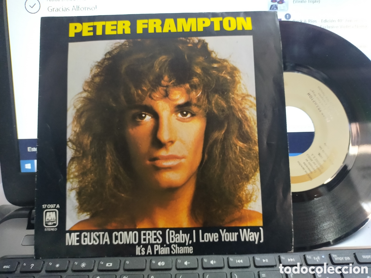 Discos de vinilo: Peter frampton single me gusta como eres Espa&ntilde;a 1977 - Foto 1