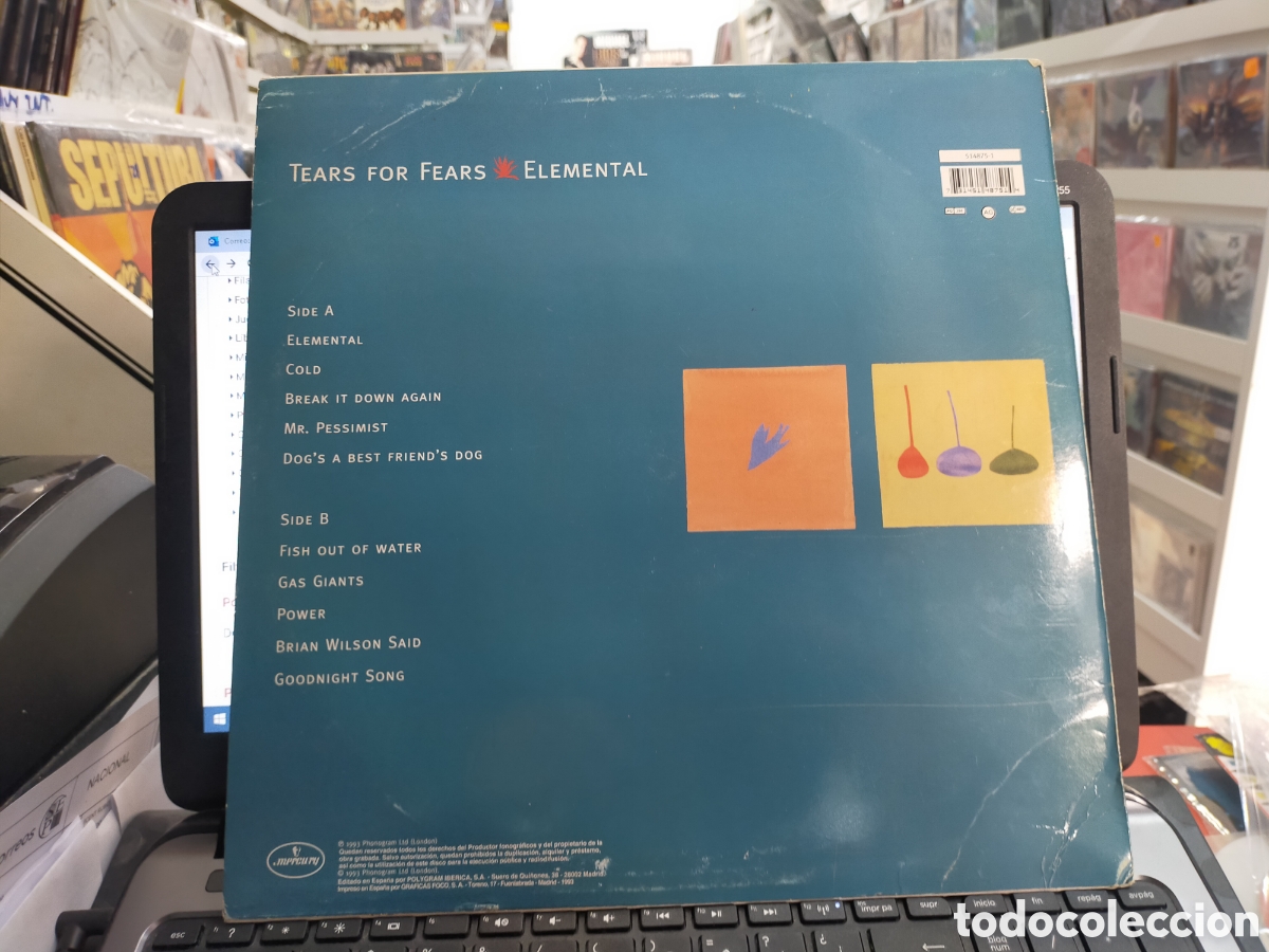 tears for fears lp elemental españa 1993 escuch - Compra venta en