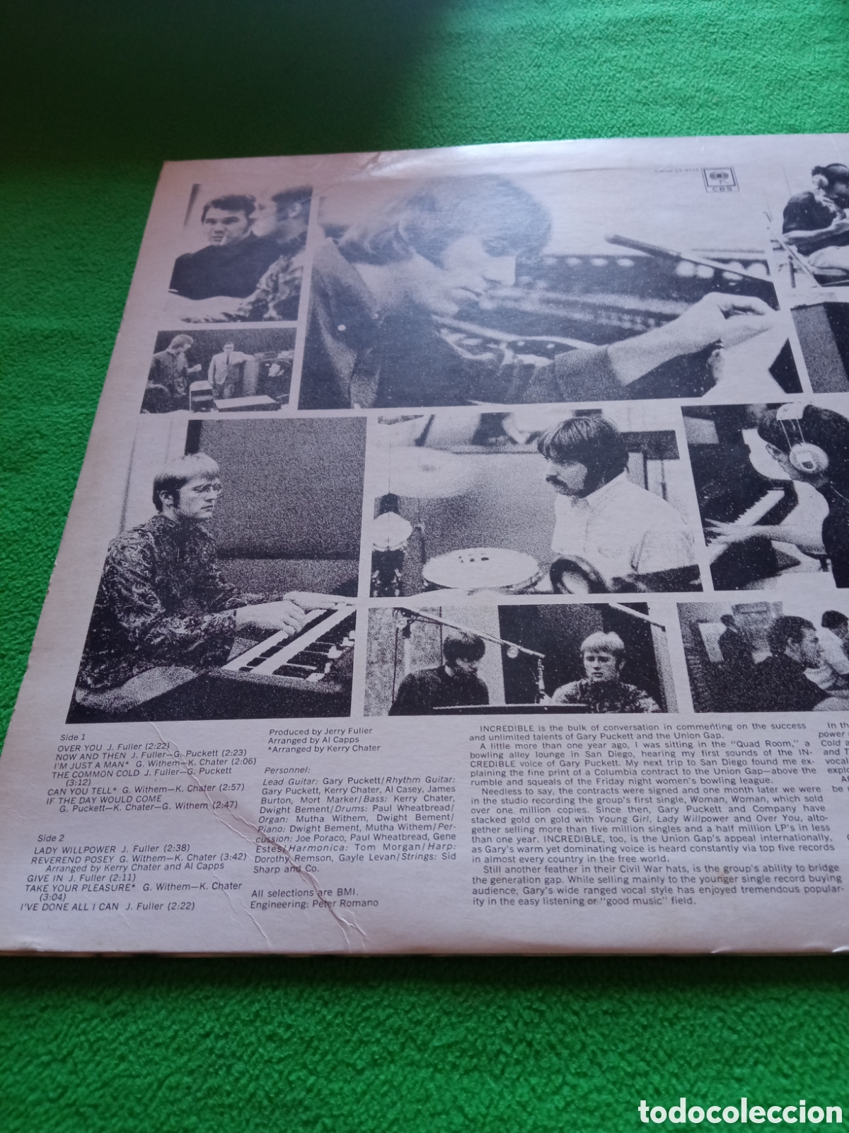 Discos de vinilo: Gary Puckett & The Uni&oacute;n Gap - Incredible - Foto 2