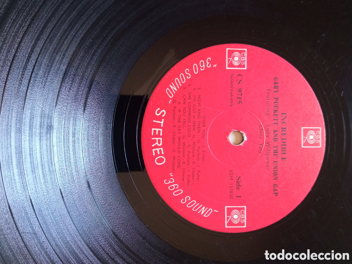 Discos de vinilo: Gary Puckett & The Uni&oacute;n Gap - Incredible - Foto 3