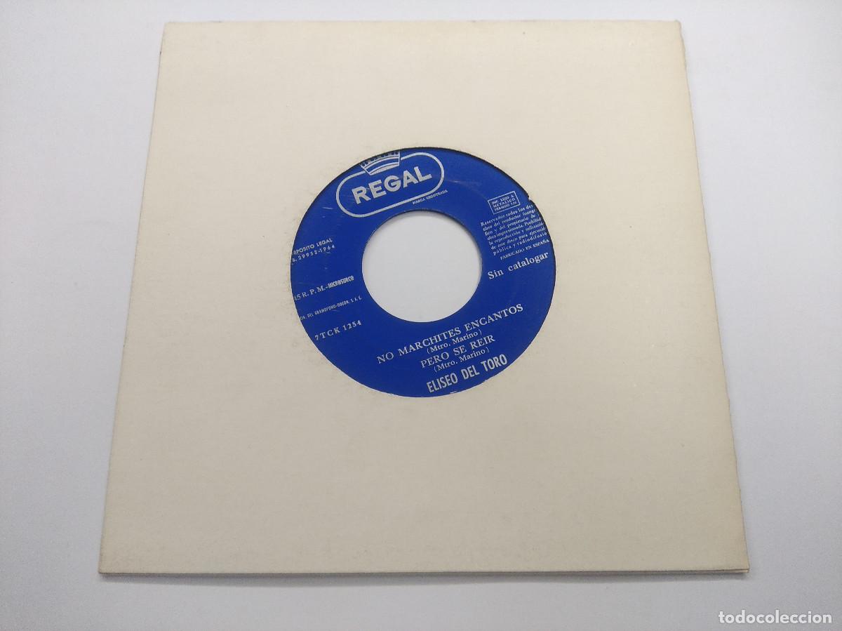 Discos de vinilo: ELISEO DEL TORO/TIERNAS MIRADITAS/SINGLE. - Foto 4