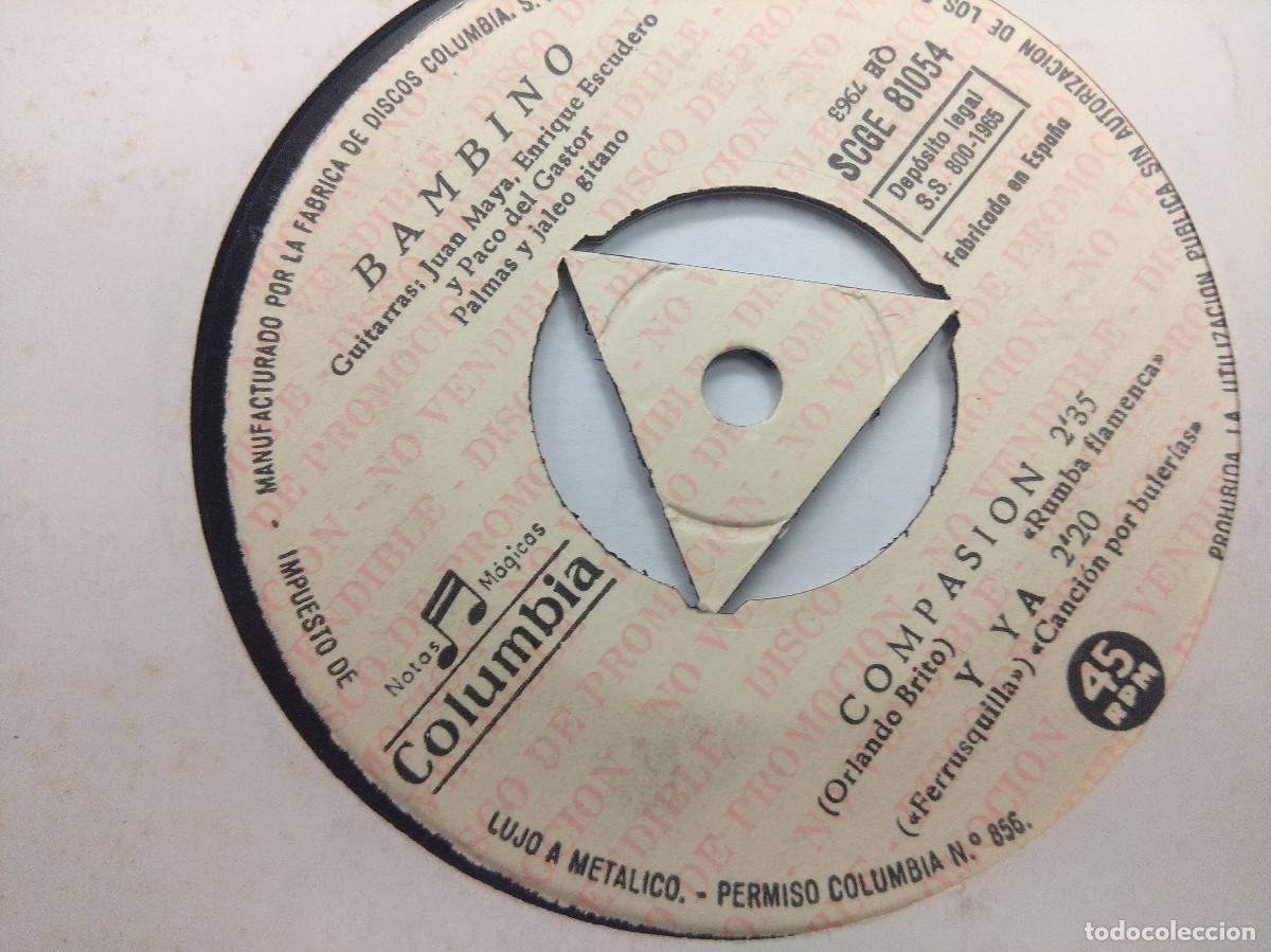 Discos de vinilo: BAMBINO/SUPLICANDO A LA CRUZ/SINGLE. - Foto 2