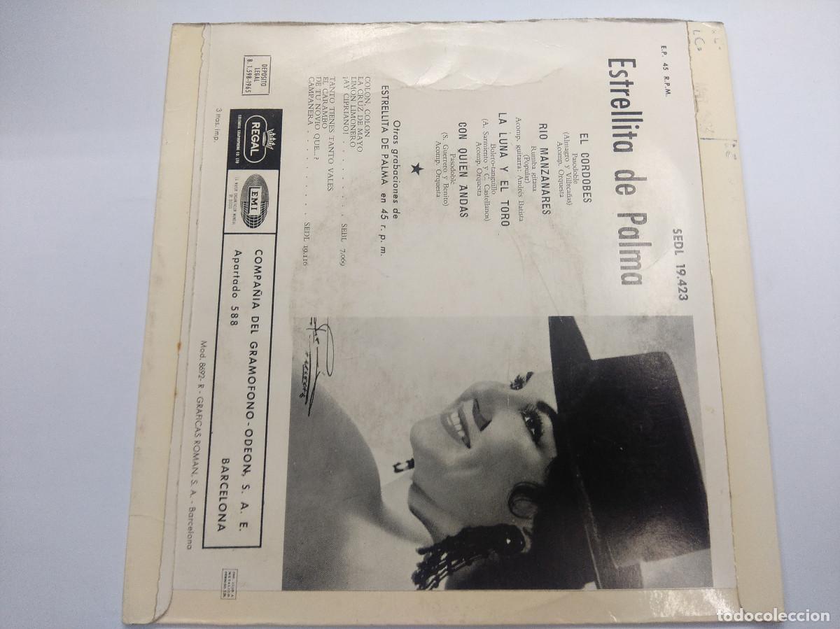 Discos de vinilo: ESTRELLITA DE PALMA/EL CORDOBES/SINGLE. - Foto 3
