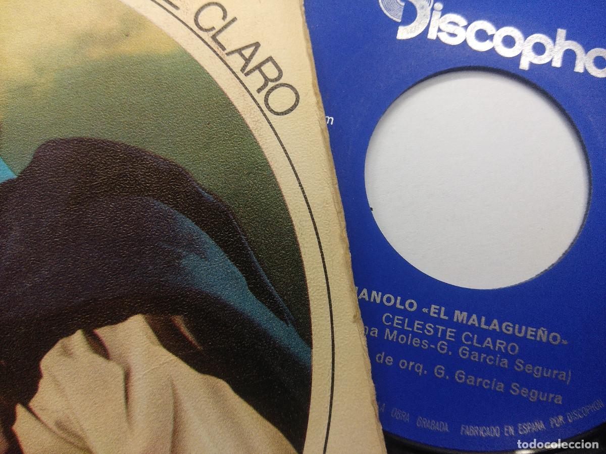 Discos de vinilo: MANOLO EL MALAGUE&Ntilde;O/CINCO RIOS/SINGLE. - Foto 2