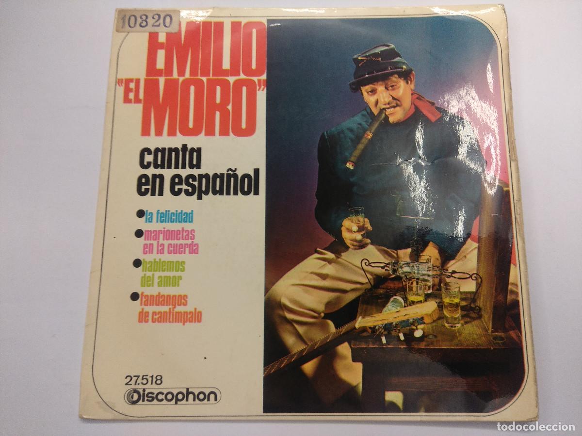 Discos de vinilo: EMILIO EL MORO/LA FELICIDAD/SINGLE. - Foto 1