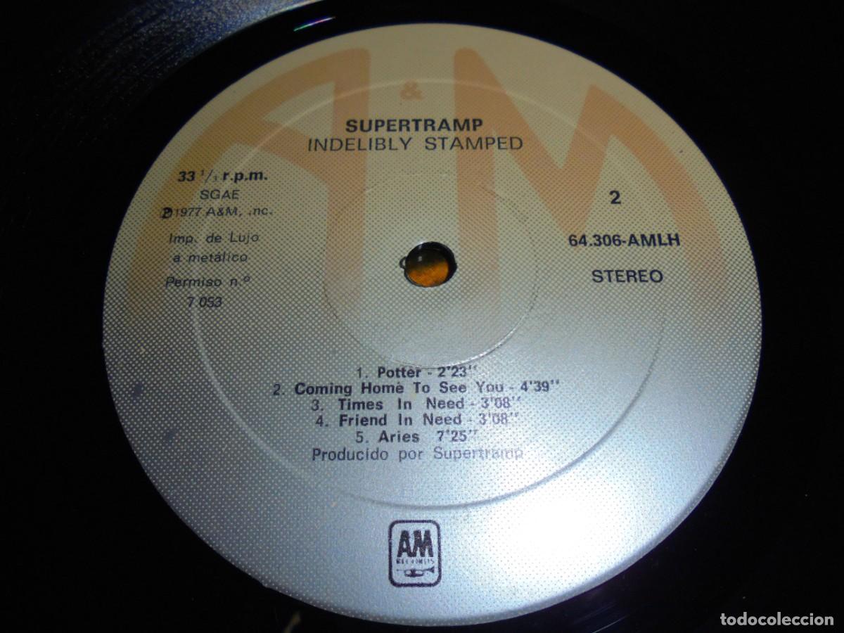 Discos de vinilo: LP VINILO SUPERTRAMP: INDELIBLY STAMPED - Foto 6