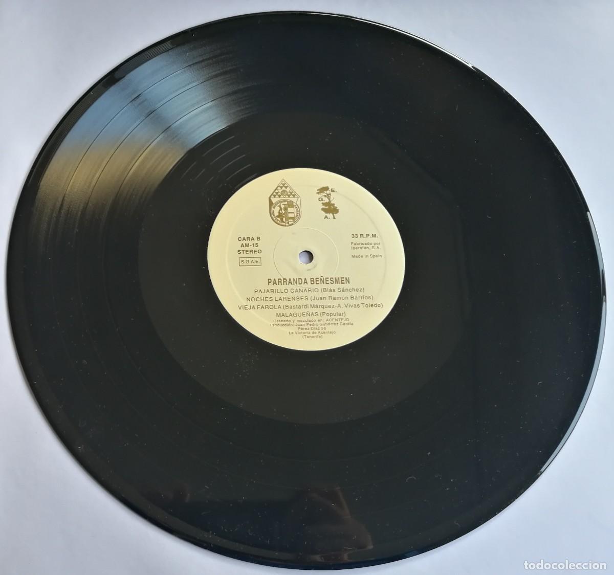 Discos de vinilo: Parranda Be&ntilde;esmen, Lanzarote, E.G.A. AM-15 - Foto 4