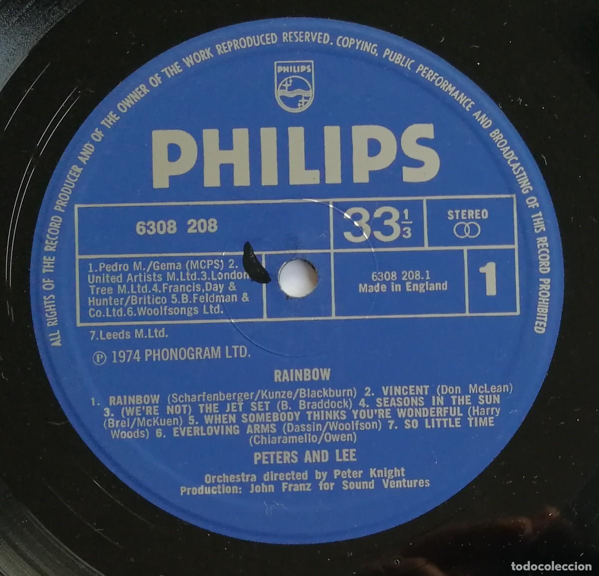 Discos de vinilo: Peters & Lee, Rainbow, Philips 6308 208, UK - Foto 4