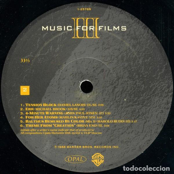 Discos de vinilo: Various &ndash; Music For Films III - Foto 4