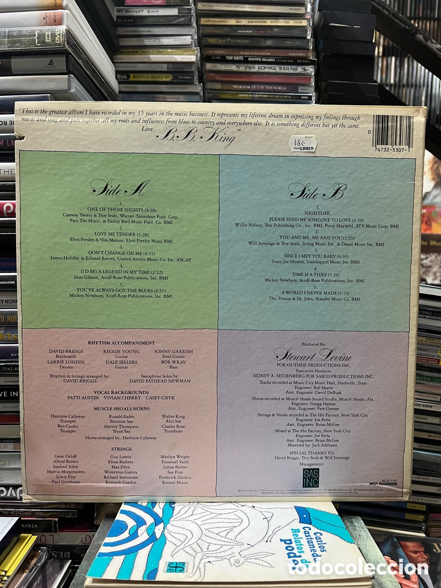 Discos de vinilo: Love me tender B. B. King - Foto 2