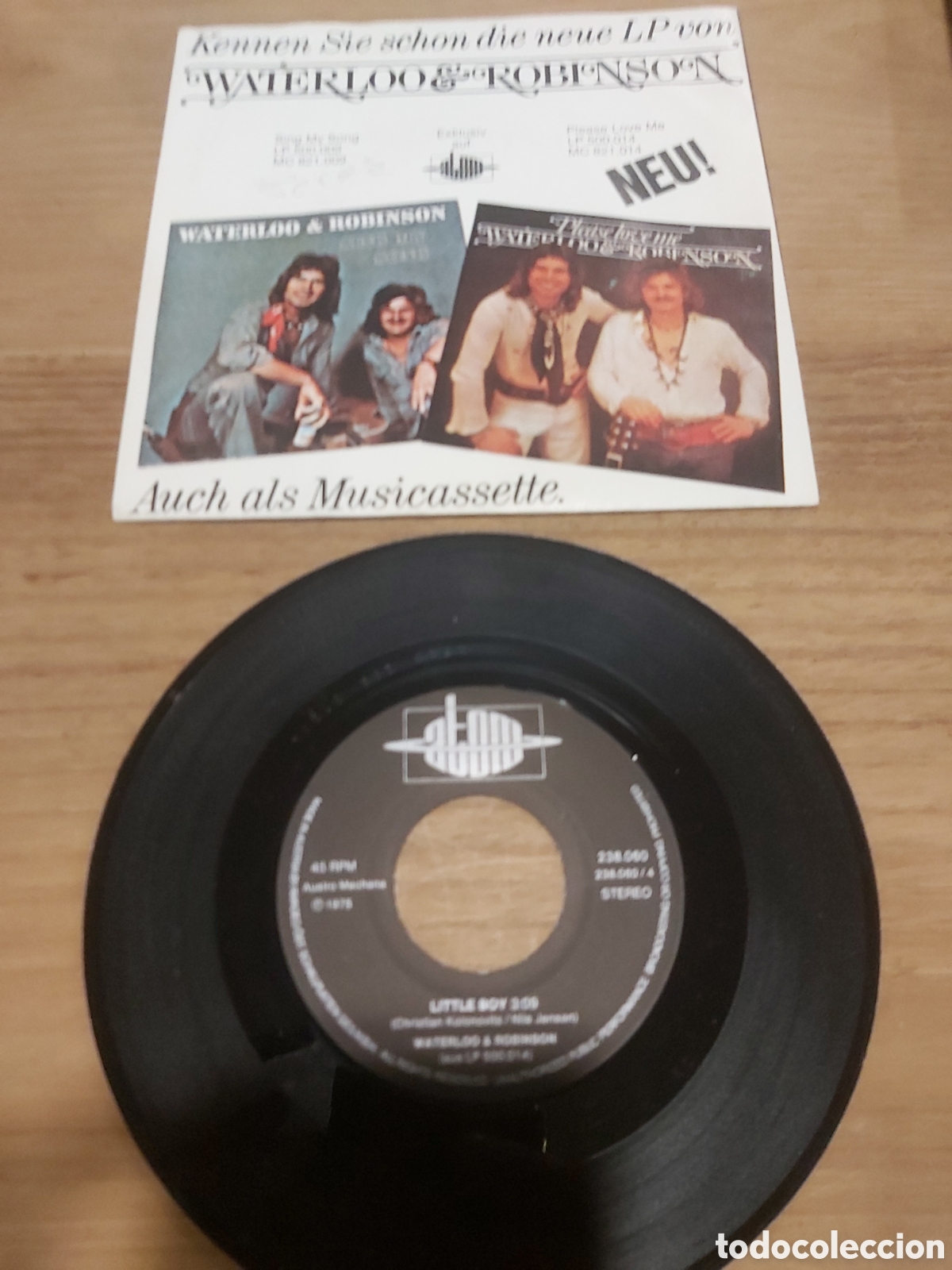 Discos de vinilo: Single waterloo boy little voy /1975 - Foto 2