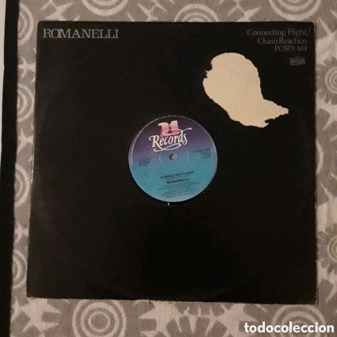 Discos de vinilo: Maxi single Romanelli. Connecting Flight / Chain Reaction - Foto 1