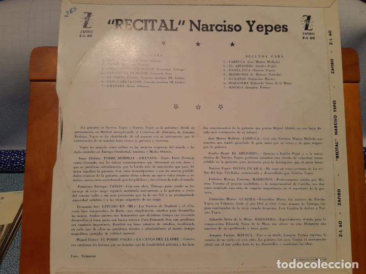 Discos de vinilo: RECITAL DE NARCISO YEPES - Foto 2
