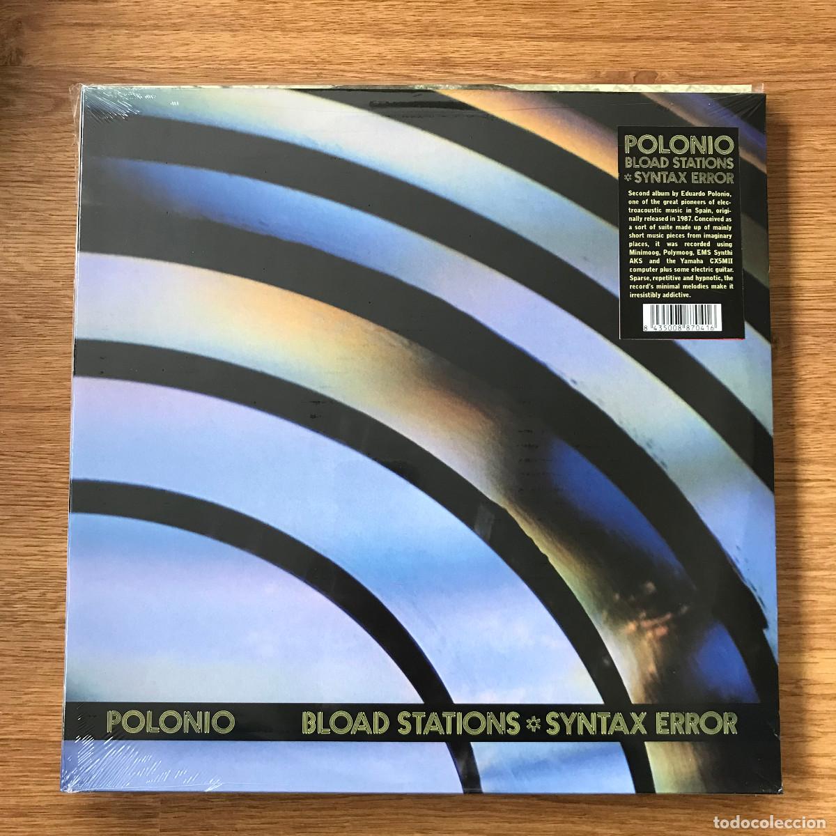 Discos de vinilo: POLONIO - BLOAD STATIONS / SYNTAX ERROR (1987) - LP REEDICI&Oacute;N VINILISSSIMO 2018 NUEVO - Foto 1