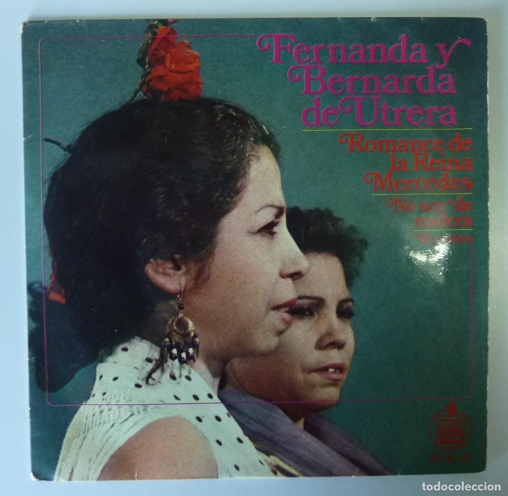 Discos de vinilo: FERNANDA Y BERNARDA DE UTRERA / NO SOY DE MADERA+3 / 1968 / EP - Foto 1