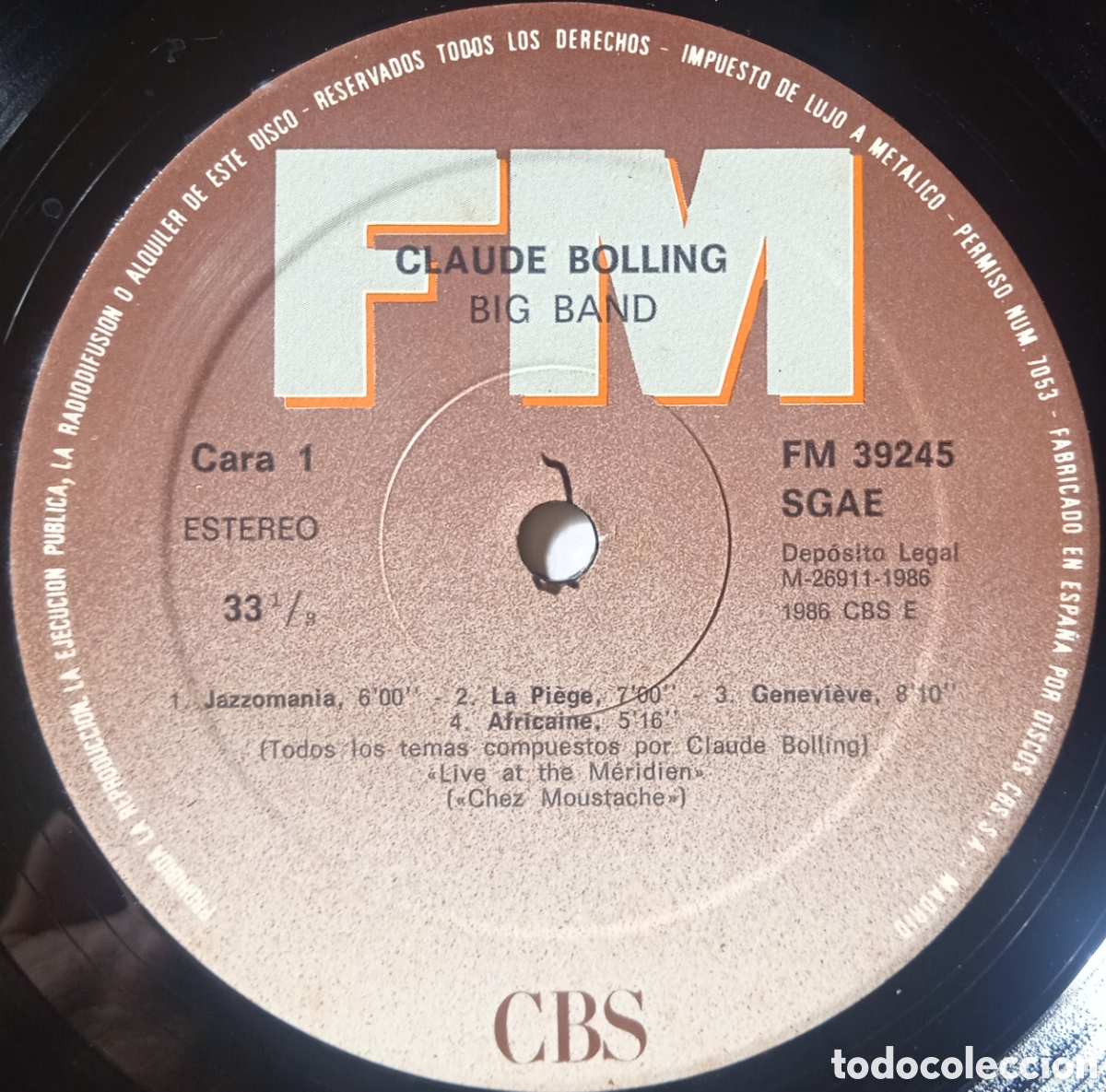 Discos de vinilo: Disco de vinilo Claude Bolling - Foto 3