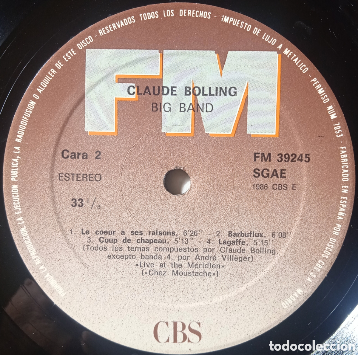 Discos de vinilo: Disco de vinilo Claude Bolling - Foto 4