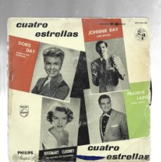 Discos de vinilo: CUATRO ESTRELLAS-DORIS DAY-JOHNNIE RAY-ROSEMARY CLOONEY-FRANKIE LAINE. Lote 378913514