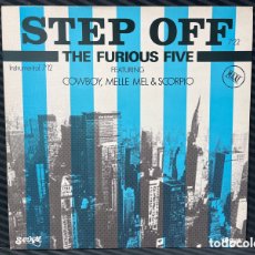 Discos de vinilo: THE FURIOUS FIVE - STEP OFF (12”, MAXI). Lote 378936404