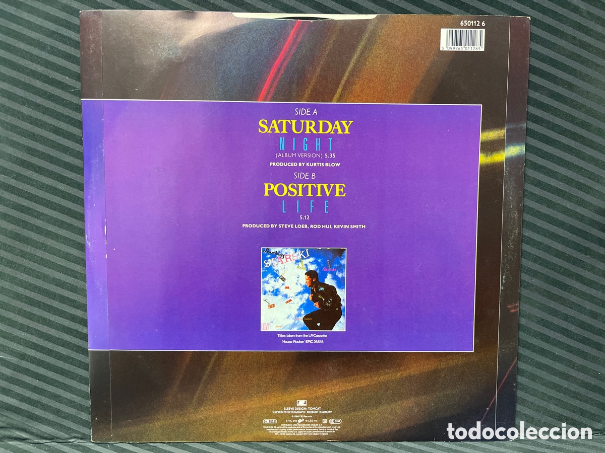 Discos de vinilo: Lovebug Starski - Saturday Night (12&rdquo;) - Foto 2
