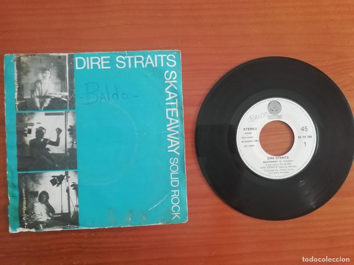 Discos de vinilo: SINGLE DE VINILO DE DIRE STRAITS- SKATEAWAY Y SOLID ROCK- 1981- SIN COMPROBAR - Foto 1