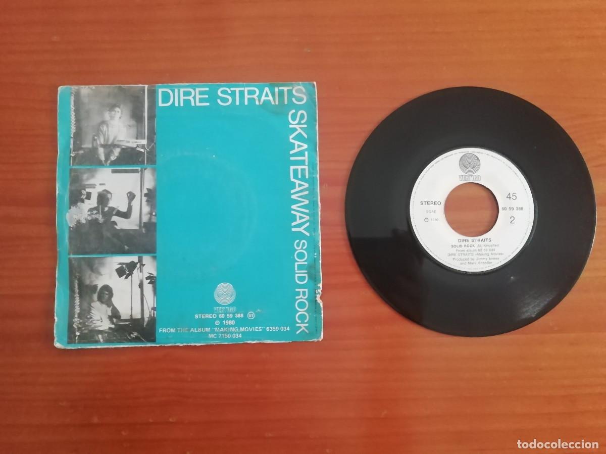 Discos de vinilo: SINGLE DE VINILO DE DIRE STRAITS- SKATEAWAY Y SOLID ROCK- 1981- SIN COMPROBAR - Foto 2