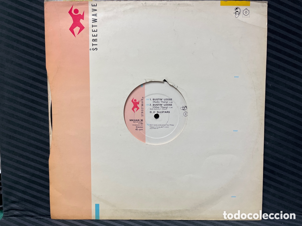 Discos de vinilo: D. C. Allstars - Bustin Loose (12&rdquo;) - Foto 2