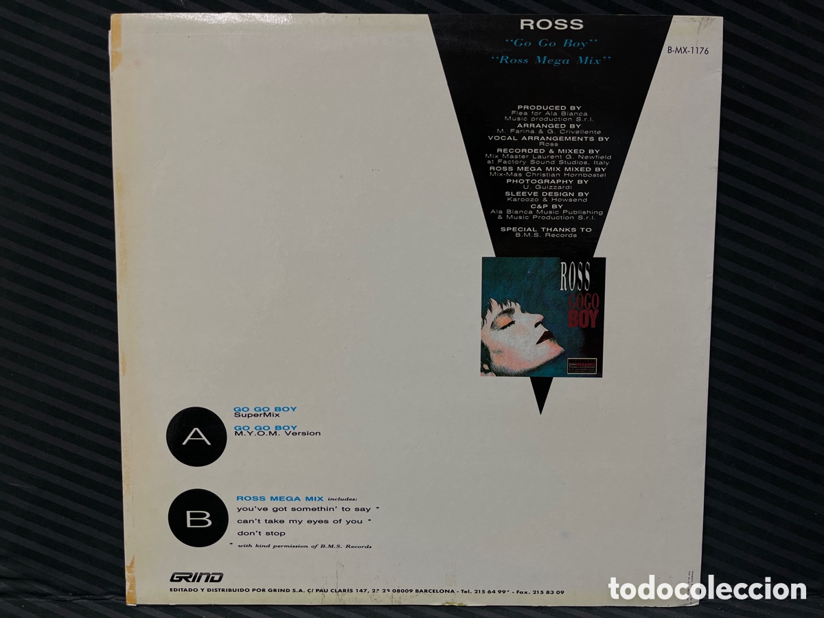 Discos de vinilo: Ross - Go Go Boy (12&rdquo;) - Foto 2