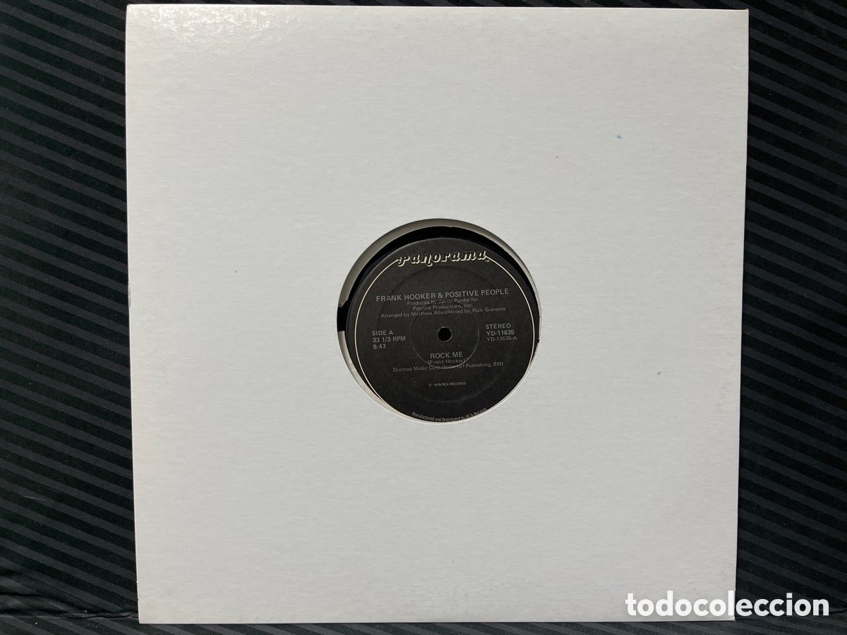 Discos de vinilo: Frank Hooker & Positive People - Rock Me (12&rdquo;) - Foto 1