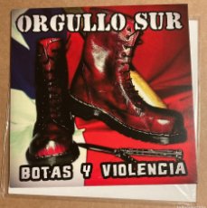 Discos de vinilo: ORGULLO SUR ”BOTAS Y VIOLENCIA” 7” EP OI! SKINS CHILE. Lote 379028154