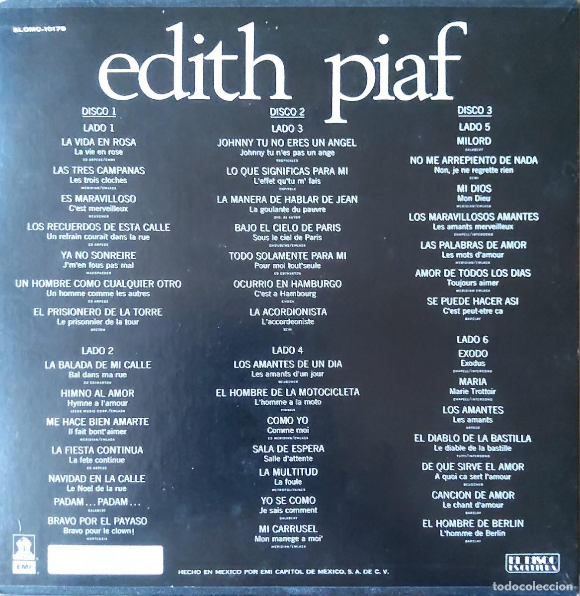 Discos de vinilo: Contraportada del LP,s - Foto 2
