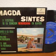 Discos de vinilo: EP MAGDA SINTES - ADIÓS A LA ISLA +3 (1965) - (MENORCA) - *PEDIDO MÍNIMO 6€*. Lote 379173164