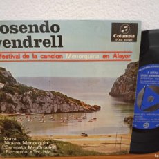 Discos de vinilo: EP ROSENDO VENDRELL - XOROI +3 (1965) - (MENORCA) - *PEDIDO MÍNIMO 6€*. Lote 379175889