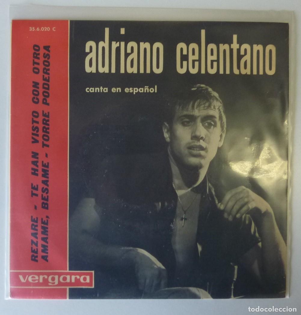 Discos de vinilo: ADRIANO CELENTANO / REZARE+3 / 1963 / EP - Foto 1