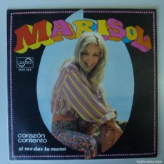 Dischi in vinile: MARISOL / CORAZON CONTENTO / 1968 / SINGLE. Lote 379199939