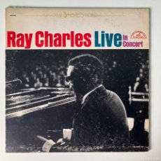 Discos de vinilo: RAY CHARLES ‎– RAY CHARLES LIVE IN CONCERT, US 1967 ABC PARAMOUNT. Lote 379257154