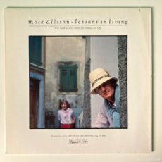 Discos de vinilo: MOSE ALLISON ‎– LESSONS IN LIVING, ITALY 1983 ELEKTRA. Lote 379257229