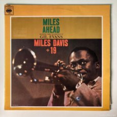 Discos de vinilo: MILES DAVIS + 19 ORCHESTRA UNDER THE DIRECTION OF GIL EVANS ‎– MILES AHEAD, UK 1966 CBS. Lote 379257999