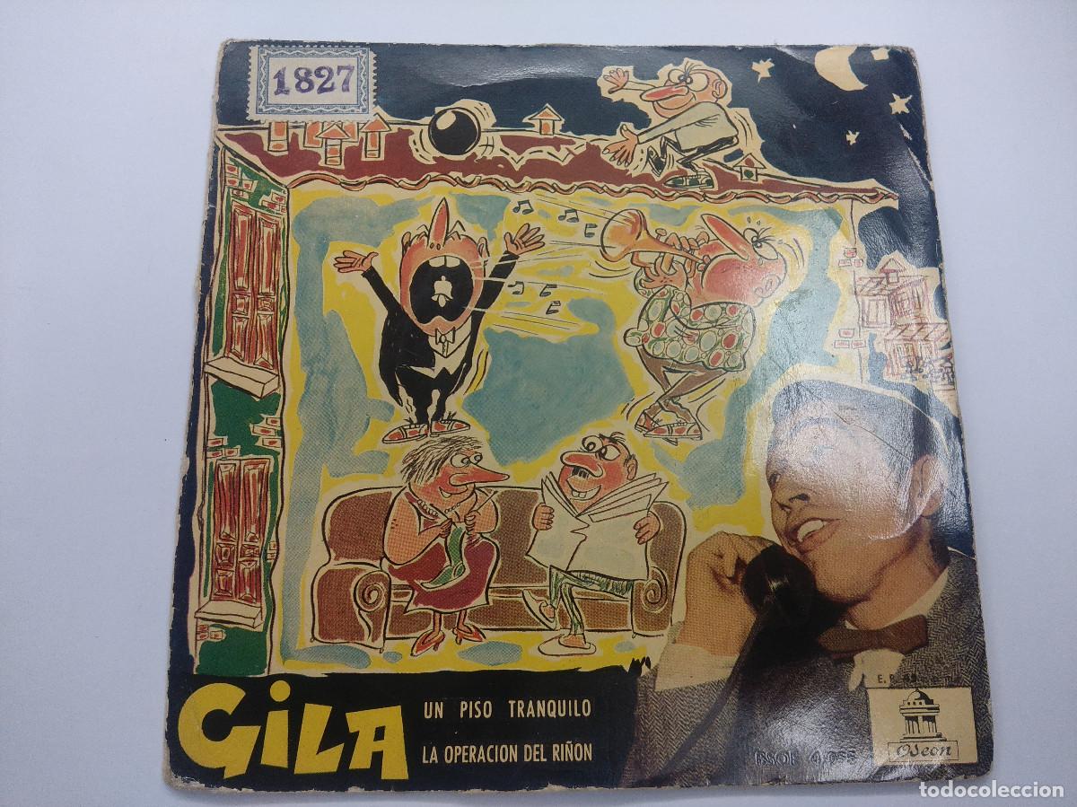 Discos de vinilo: GILA/UN PISO TRANQUILO/LA OPERACION DEL RI&Ntilde;ON/SINGLE. - Foto 1