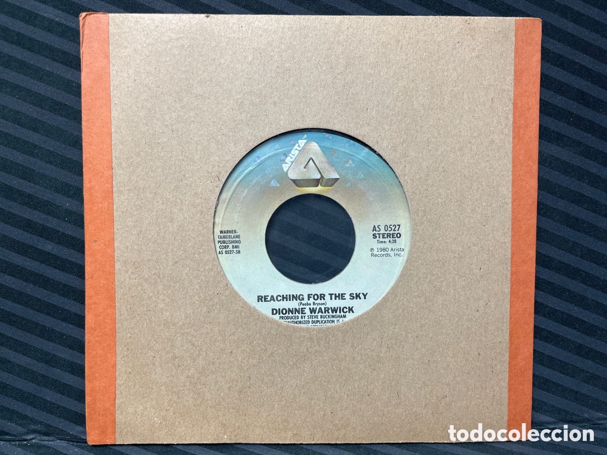 Discos de vinilo: Dionne Warwick - No Night So Long (7&rdquo;, Single) - Foto 2