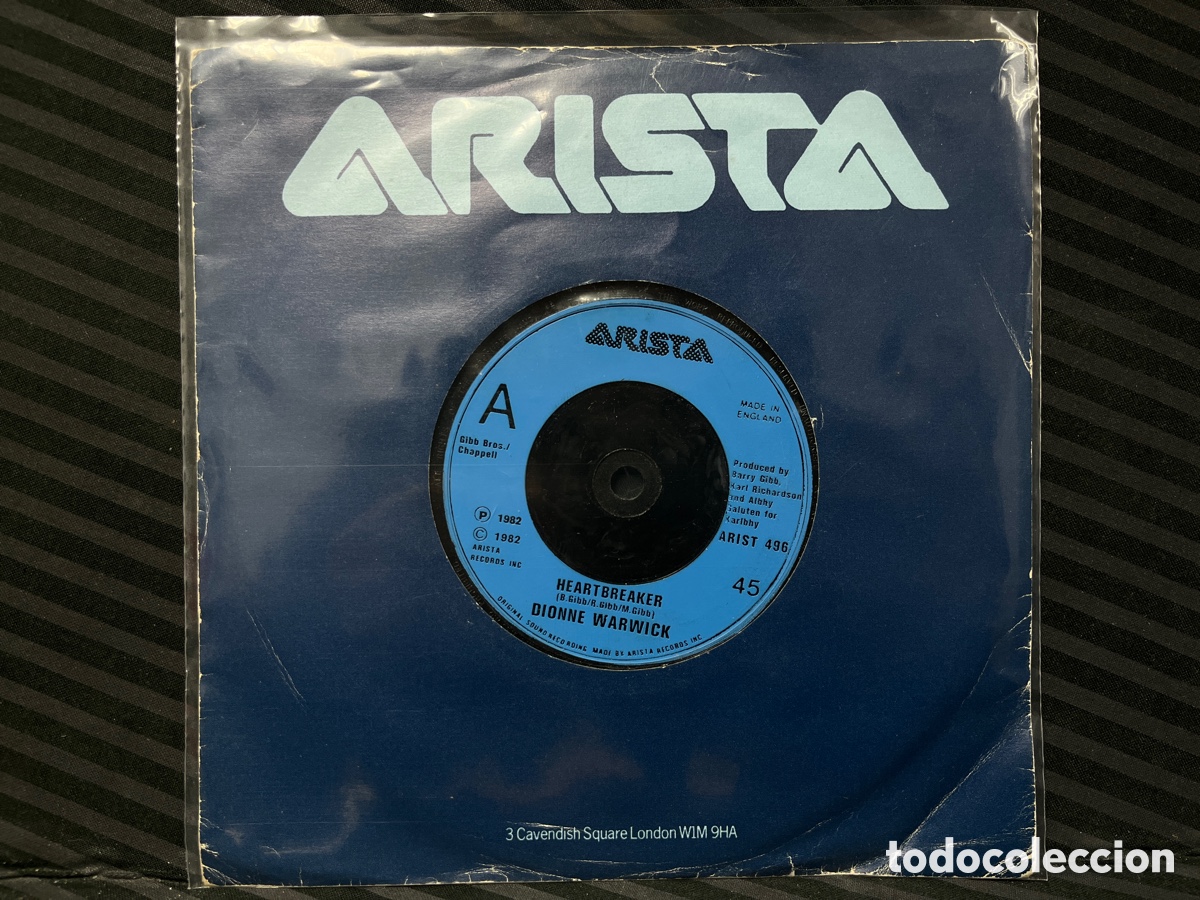Discos de vinilo: Dionne Warwick - Heartbreaker (7&rdquo;, Single, Com) - Foto 1