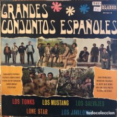 Discos de vinilo: GRANDES CONJUNTOS ESPAÑOLES 10'' CIRCULO LECTORES SALVAJES TONKS LONE STAR 1968. Lote 379328444