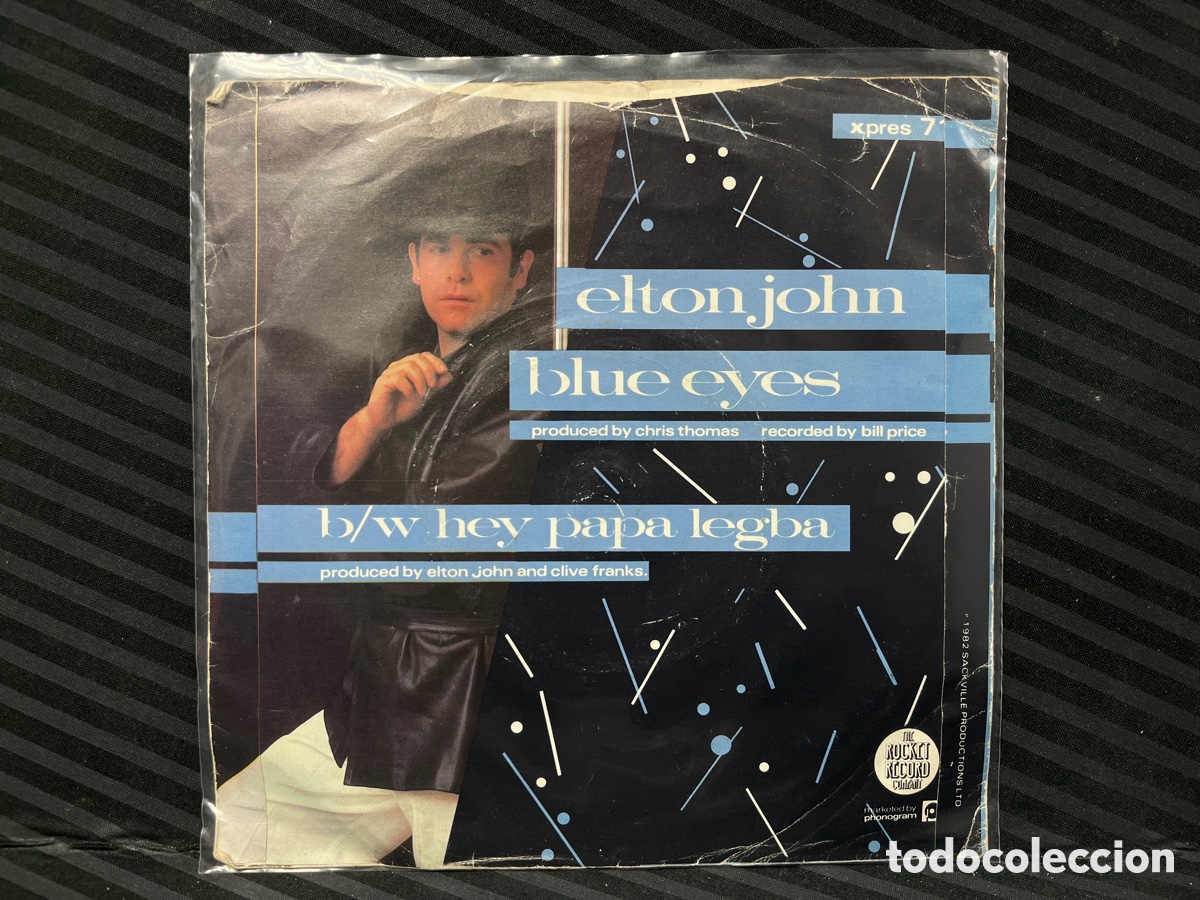 Discos de vinilo: Elton John - Blue Eyes (7&rdquo;, Single) - Foto 2