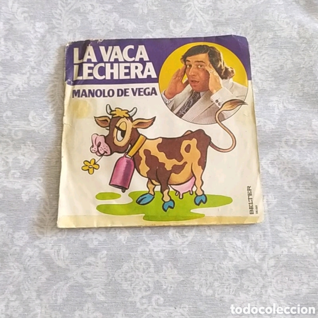 Discos de vinilo: Single Manolo de Vega. La vaca lechera - Foto 1