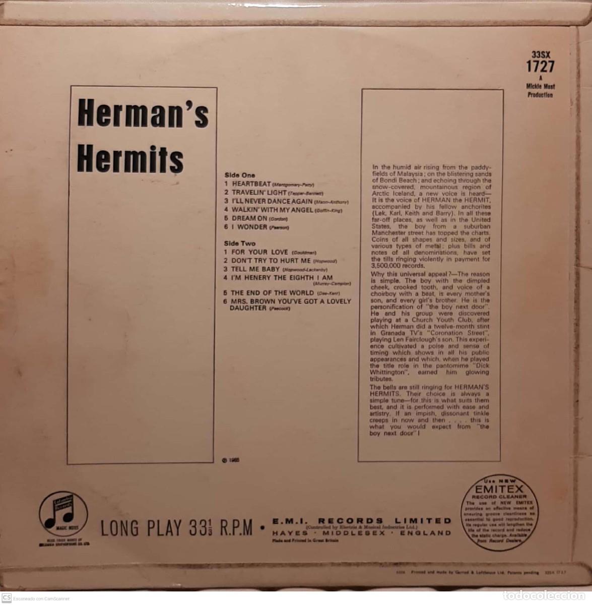 Discos de vinilo: Hermans Hermits &lrm;&ndash; Hermans Hermits - Foto 2